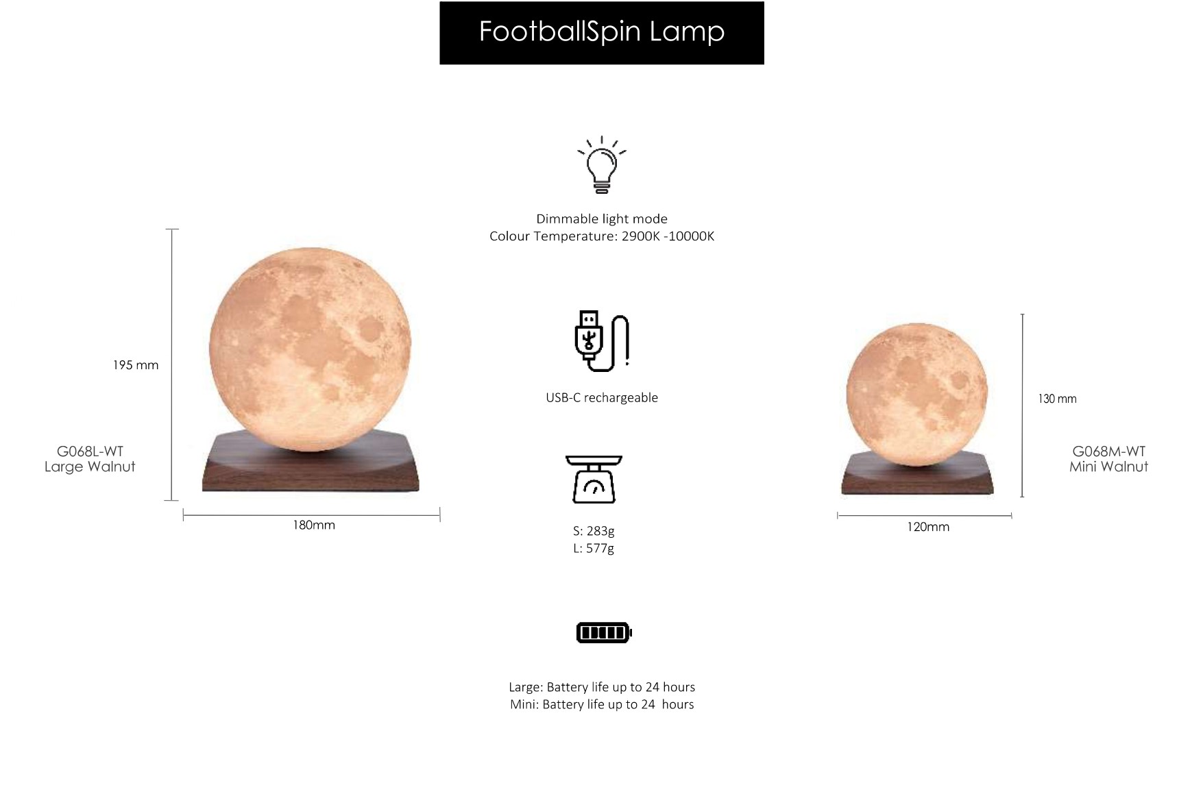 LAMPADA SMART LUNA SPIN - immagine 4
