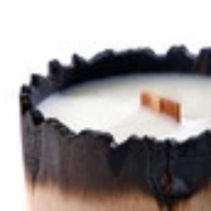 CANDELA COLLEZIONE FORESTA LEGNO DI TABACCO - immagine 4